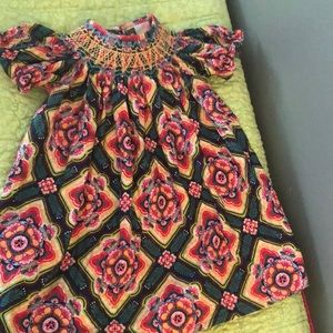 Adorable flower smock dress